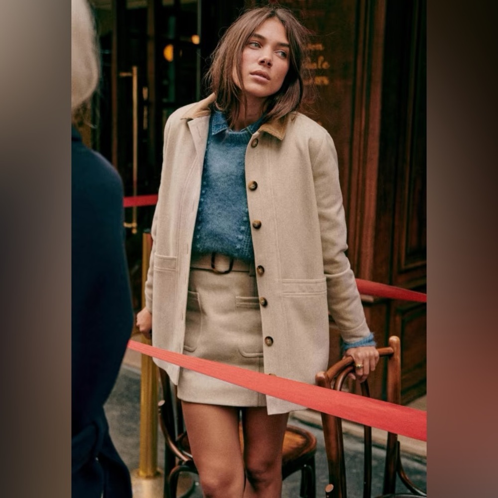 Sezane Will Jacket Beige - Size S